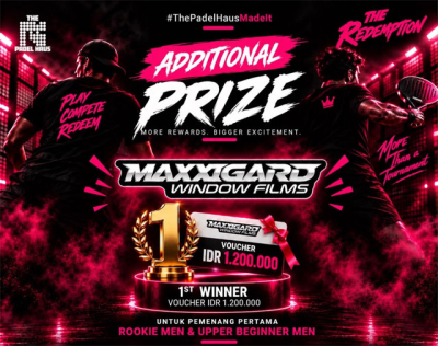 Hadiah Kaca Film Maxxigard untuk Para Juara